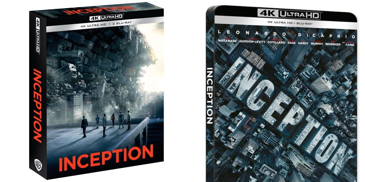 Warner Bros.Home Entertainment, Inception disponibile in Steelbook 4K UHD e Blu-Ray