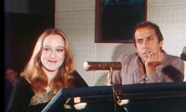Mani di velluto, il filmato nostalgico di Eleonora Giorgi e Adriano Celentano in sala di doppiaggio