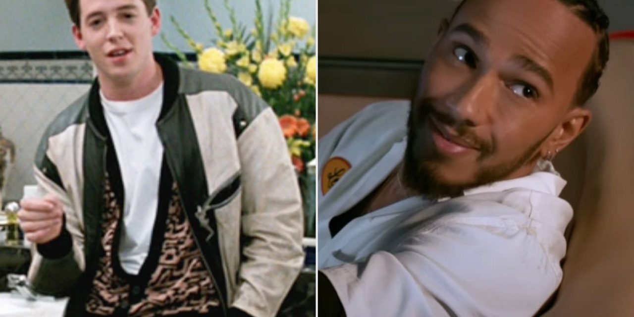 Lewis Hamilton guida la Ferrari nel cameo da sogno nel film Una pazza giornata di vacanza (VIDEO)