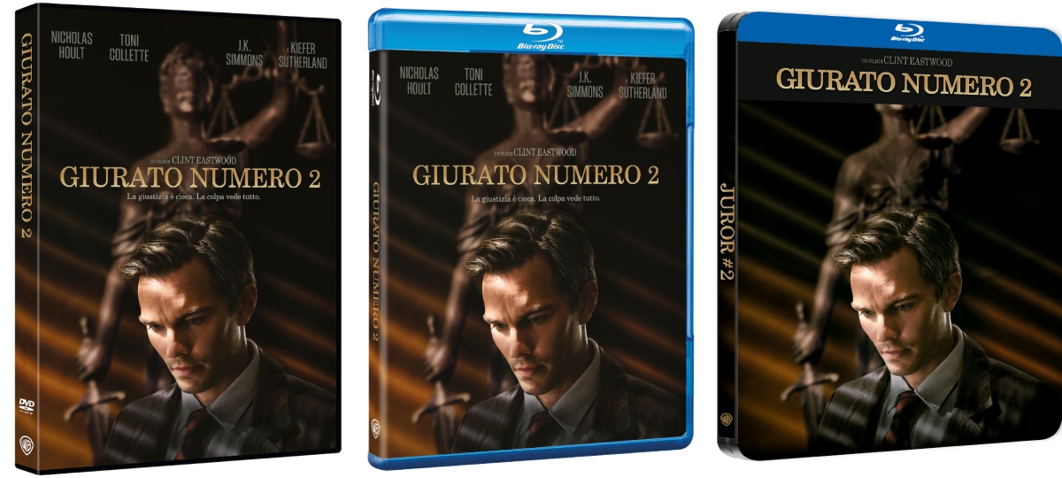 Giurato numero 2 disponibile in DVD, Blu-Ray e Blu-Ray Steelbook