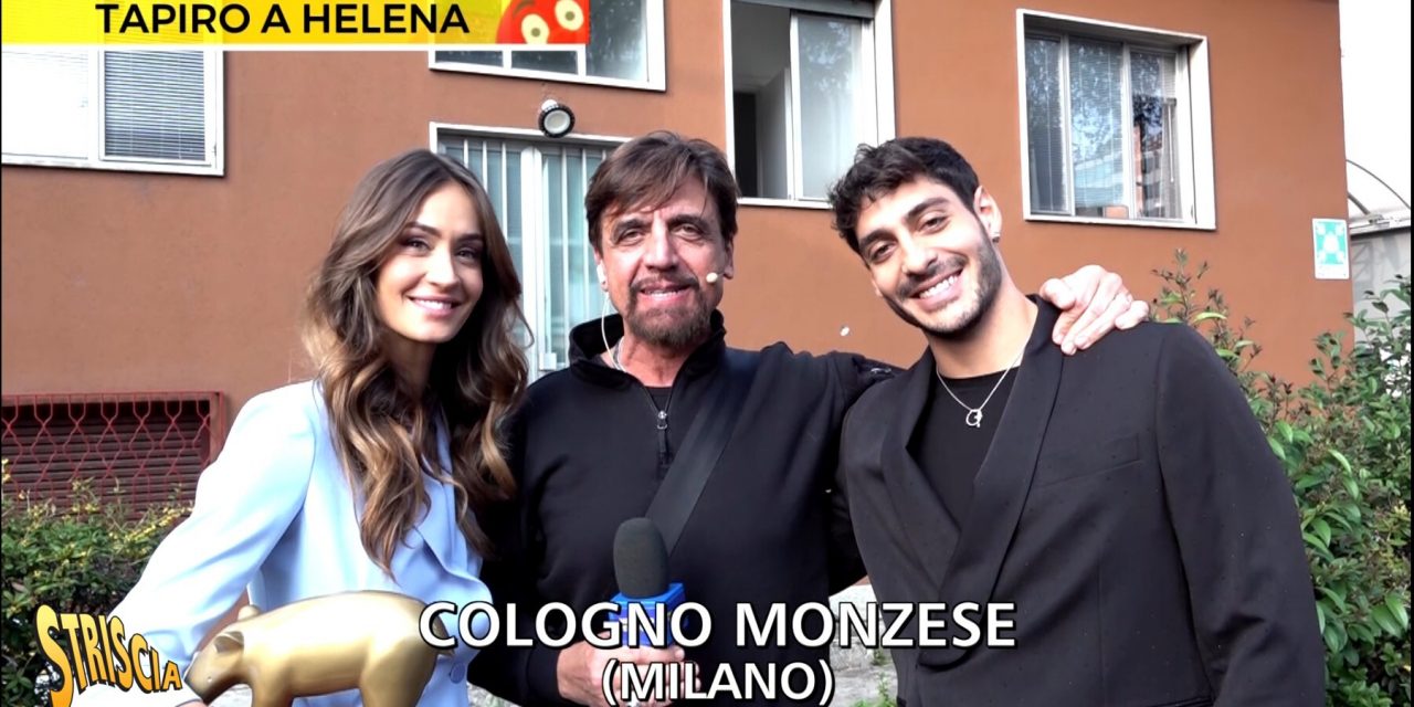 Striscia, Tapiro d’oro a Helena Prestes, battuta da Jessica Morlacchi durante la finale del Grande Fratello