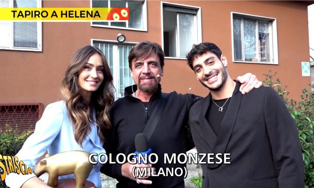 Striscia, Tapiro d’oro a Helena Prestes, battuta da Jessica Morlacchi durante la finale del Grande Fratello
