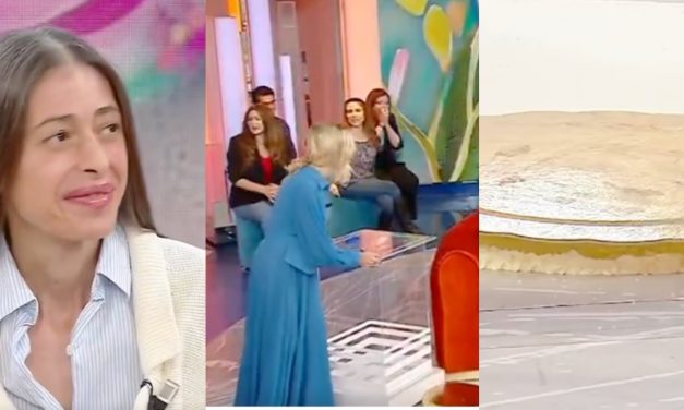 Gerardina Trovato festeggia il compleanno a La Volta buona, ma cade la torta in diretta