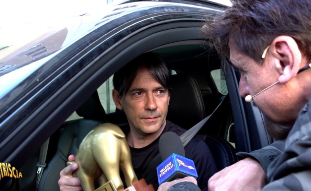 Striscia, Tapiro a Simone Inzaghi dopo la conquista dello scudetto del Napoli