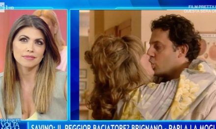 Flora Canto difende il marito Brignano: “Peggior baciatore? Quella scena fu faticosa, Enrico è stato sempre molto galante e un grandissimo amatore”