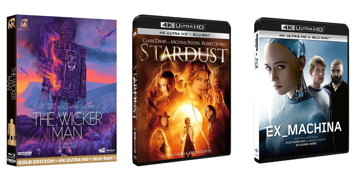 Plaion Home Video: Ex Machina, Stardast e The Wicker Man disponibili in 4k