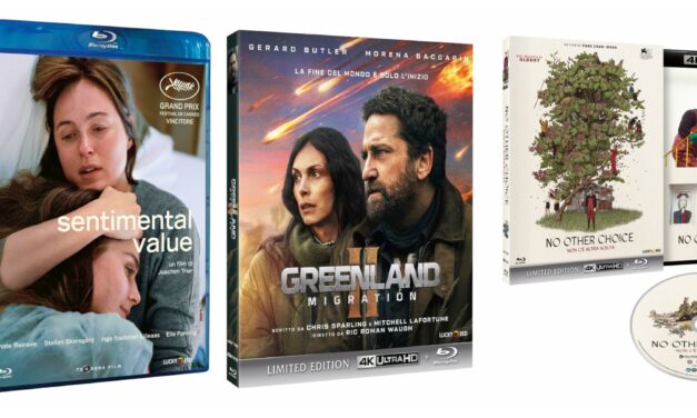 Plaion Home Video, un maggio tra cinema d’autore e grandi blockbuster: arrivano Sentimental Value, Greenland 2 e No Other Choice