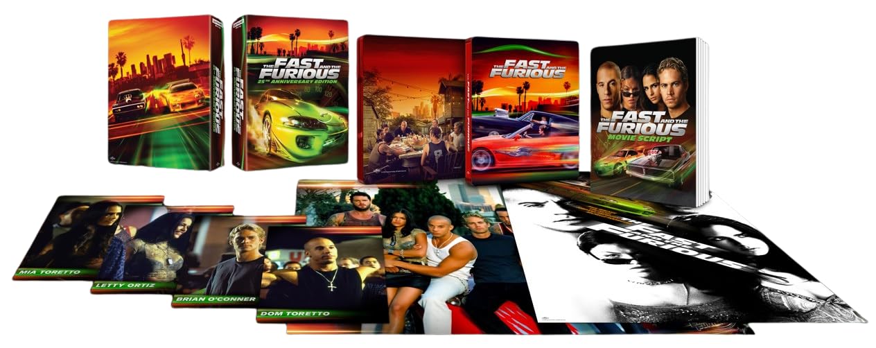 Fast & Furious compie 25 anni: arriva una spettacolare Collector’s Edition in 4K con Steelbook, poster e contenuti esclusivi