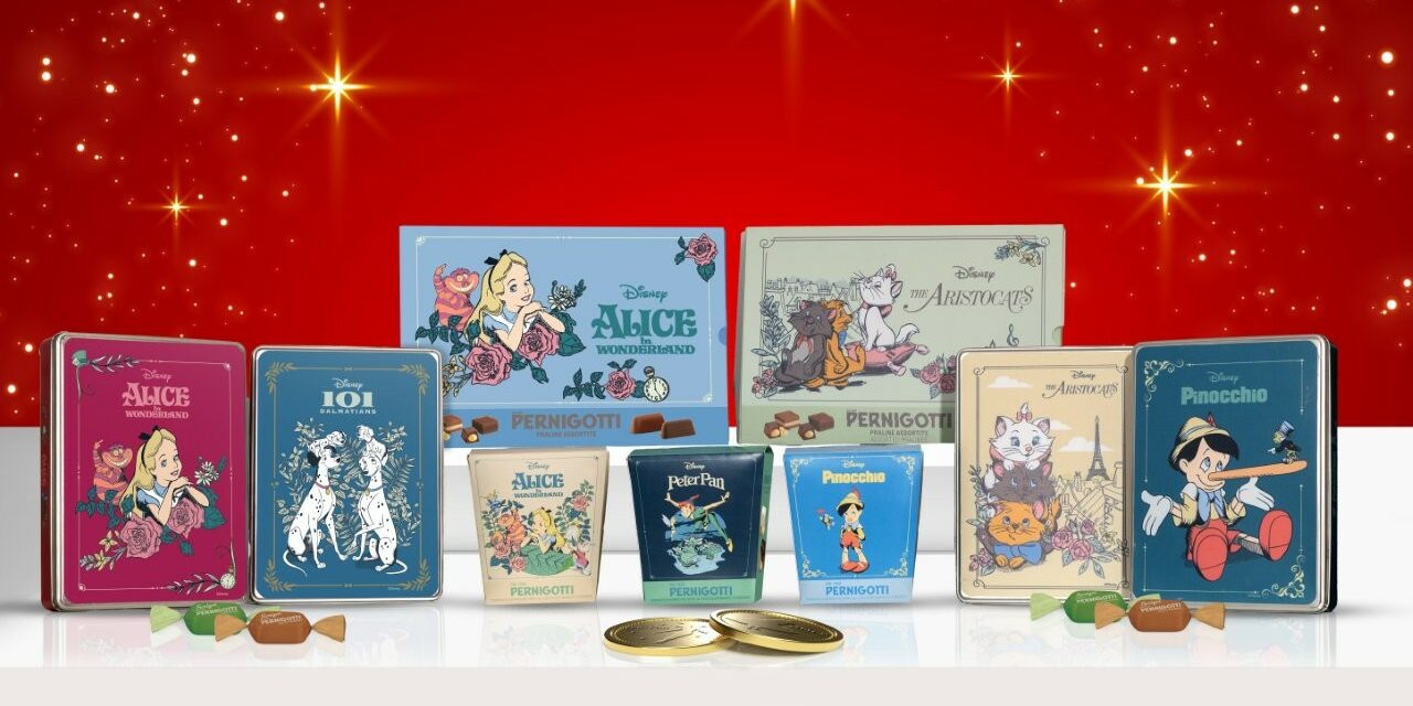 Pernigotti spa lancia una nuova linea di prodotti ispirata ai grandi classici disney: pinocchio, gli aristogatti, peter pan e altri intramontabili personaggi